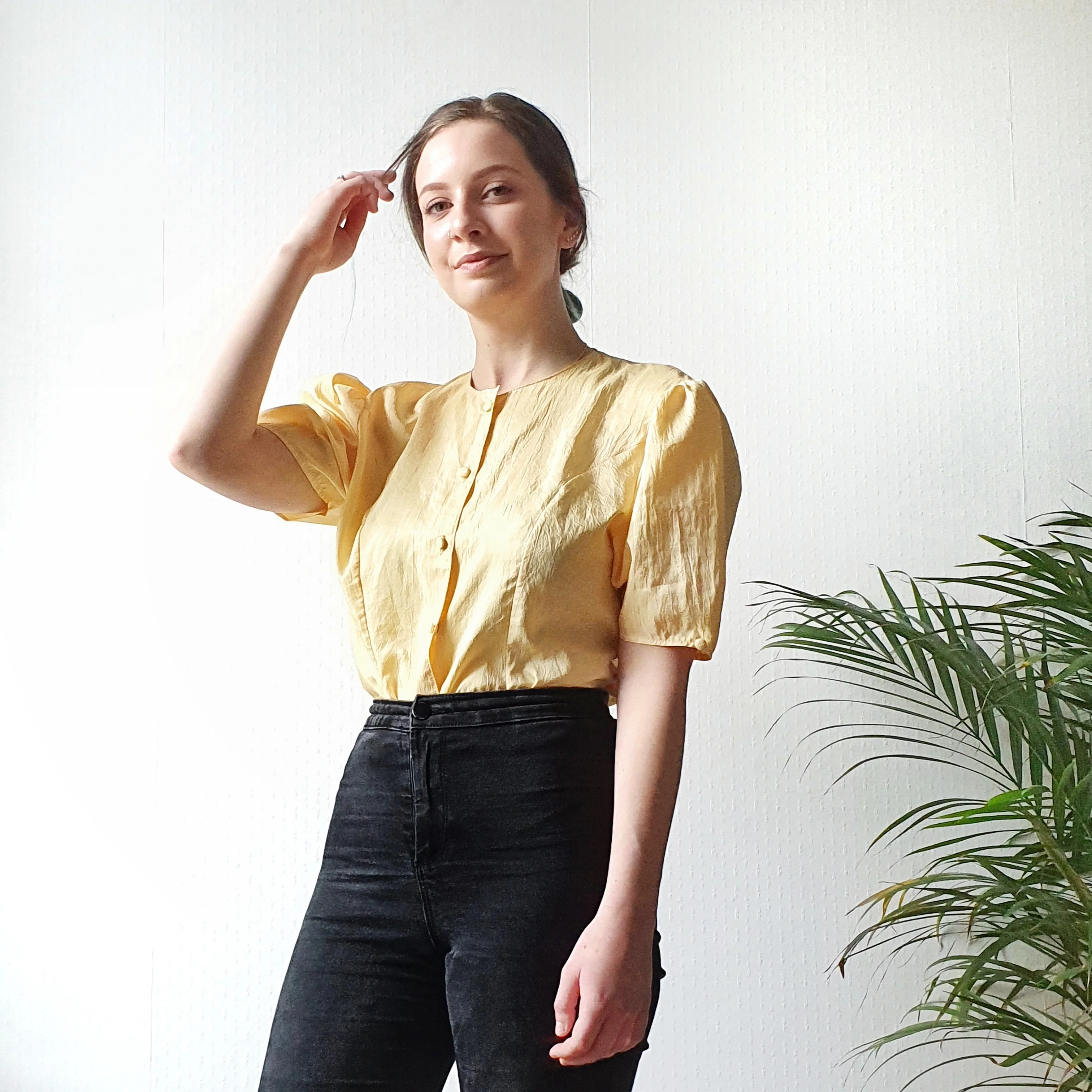 Puff Sleeve Top - M - Image 2