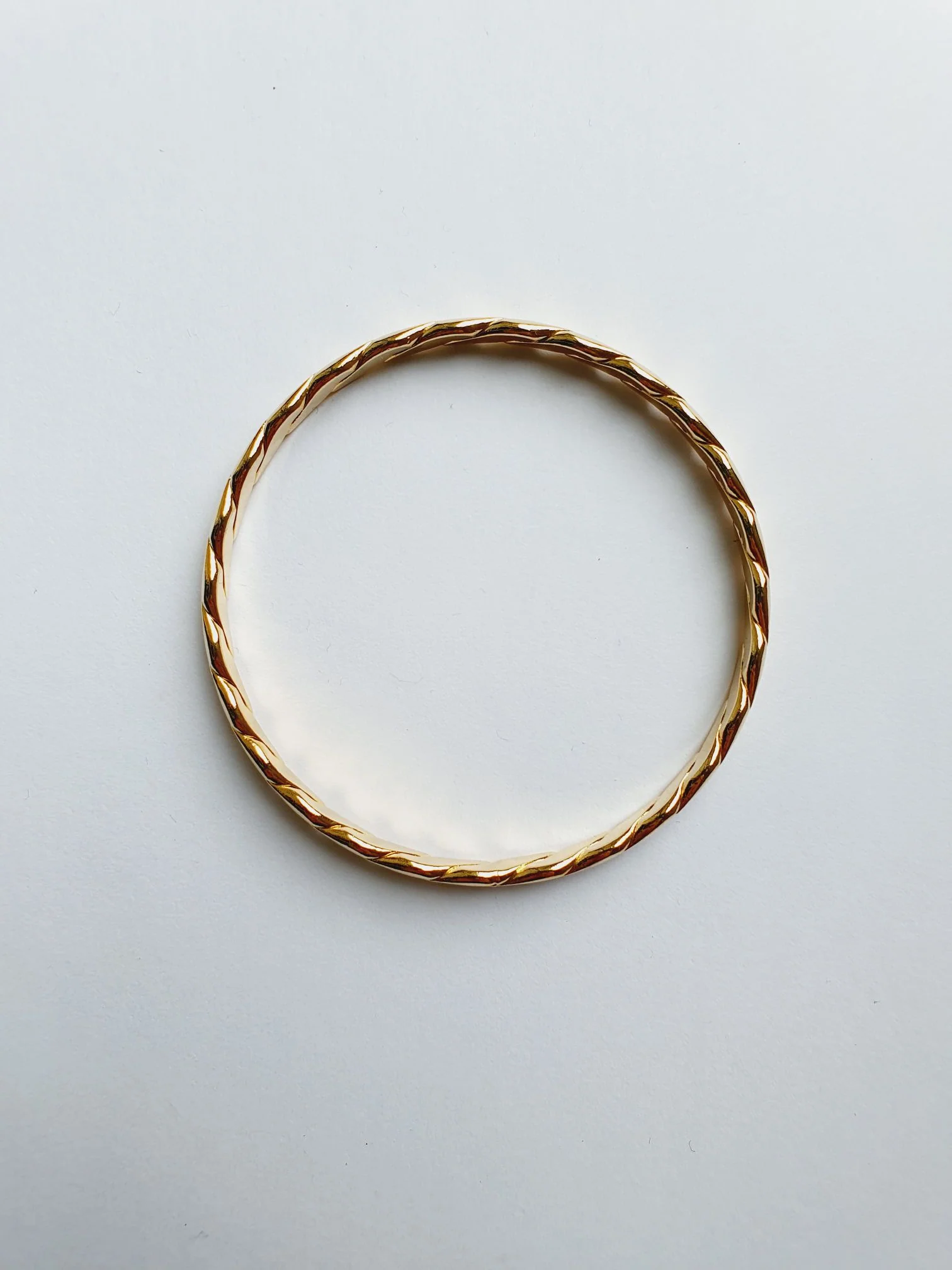 Vintage Gold Plated Triple Bangle Bracelet Set - Image 4