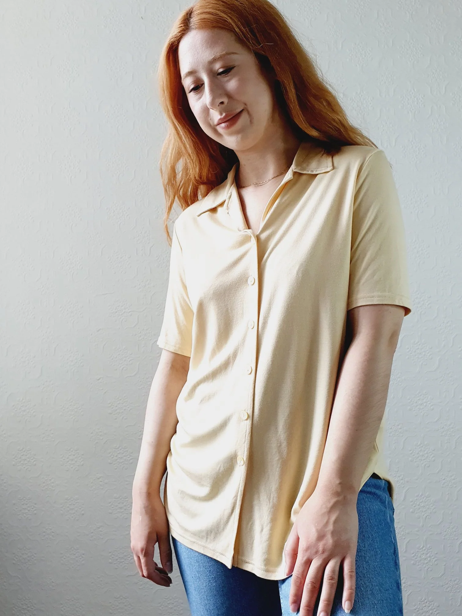 Vintage St Michael Soft Jersey Blouse - M - Image 5