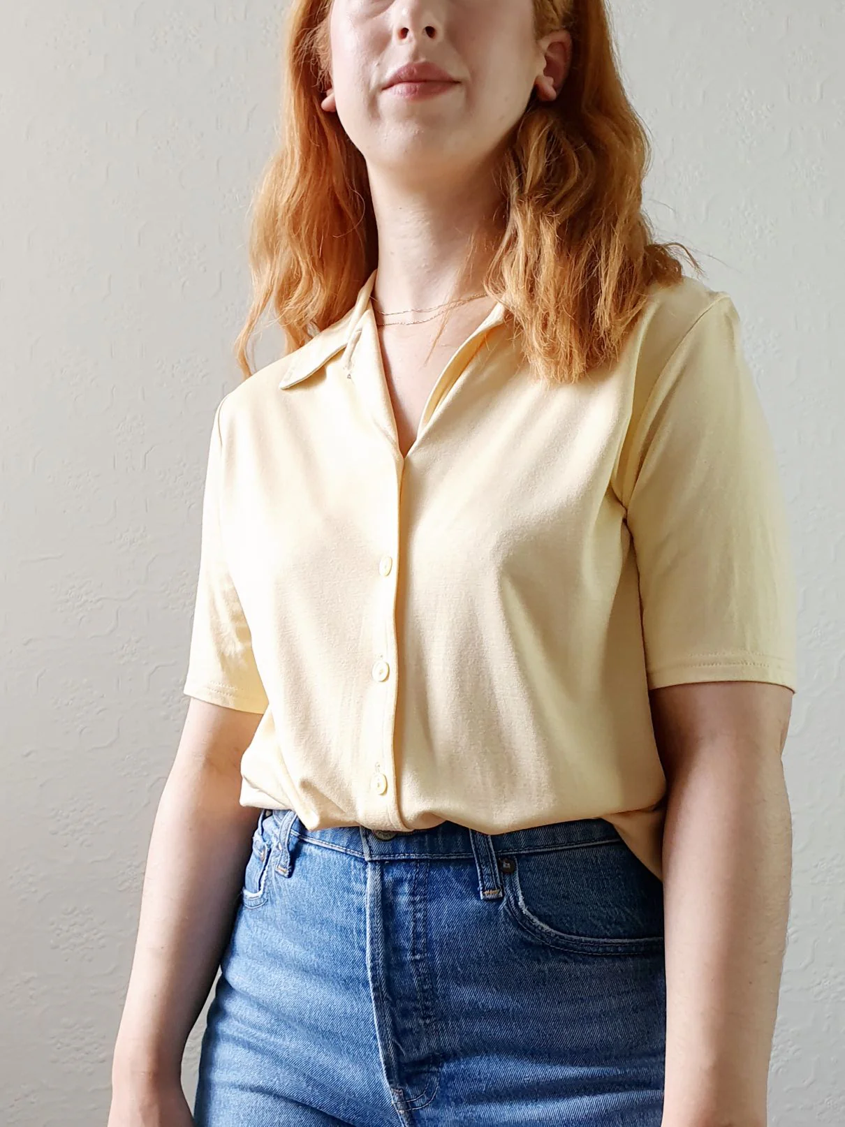 Vintage St Michael Soft Jersey Blouse - M - Image 6